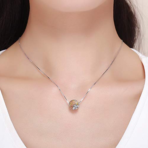 PAHALA 925 Strling Silver Bee Honeycomb with Crystal Charms Beads